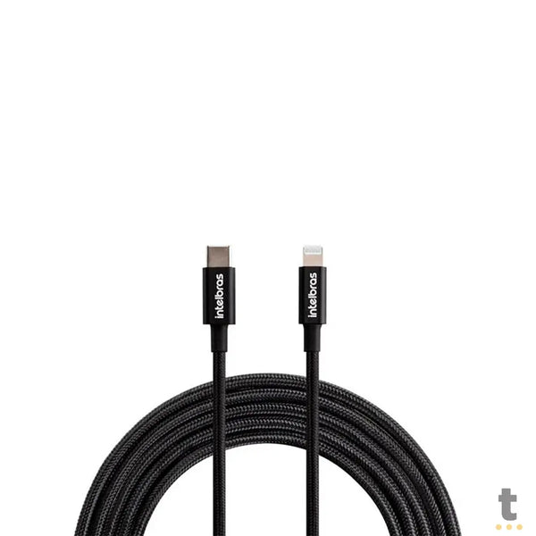 Cabo Usb Tipo C Macho P/ Lightning Macho 1,5mt Intelbras em Nylon Preto 15NP - 4830082