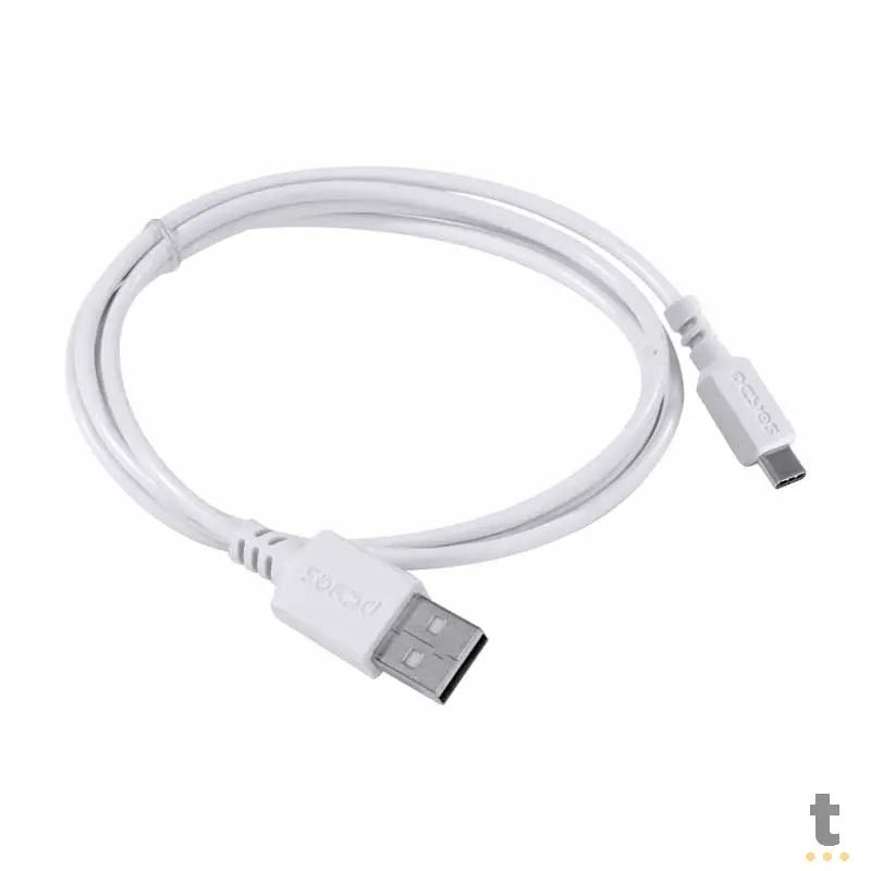 Cabo Usb Tipo C Para Celular 1mt PCYes - PUACB-01 Truedata