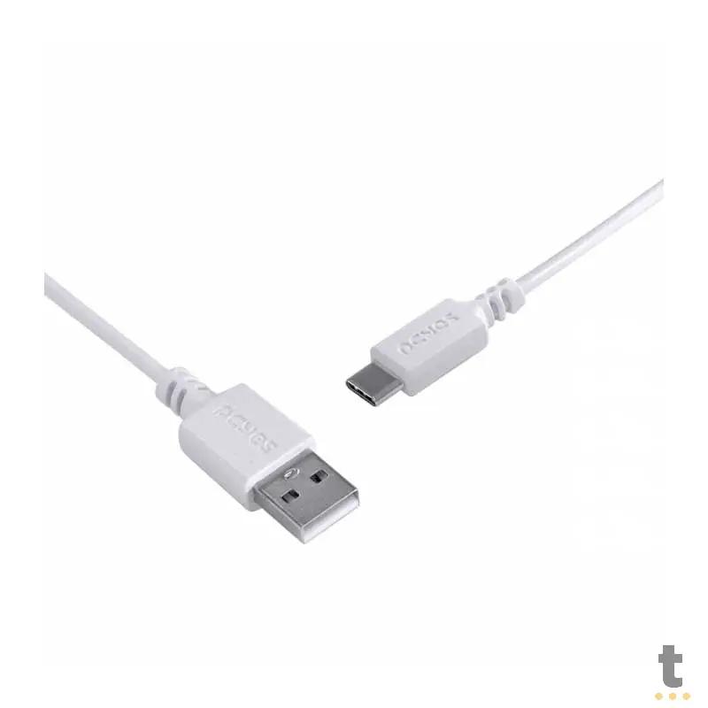 Cabo Usb Tipo C Para Celular 1mt PCYes - PUACP-01 Truedata