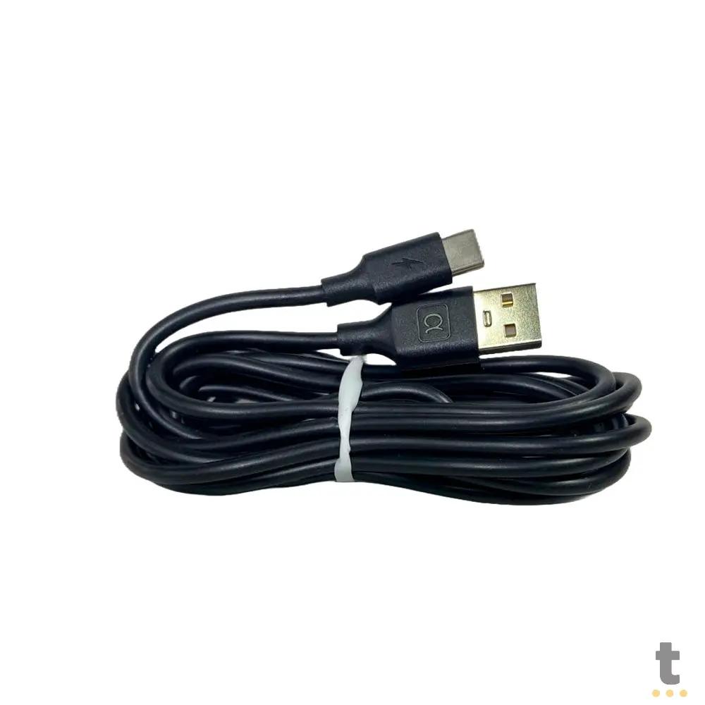 Cabo Usb Tipo C Para Celular 4.8A 2mts aGold - CB13-3 Truedata