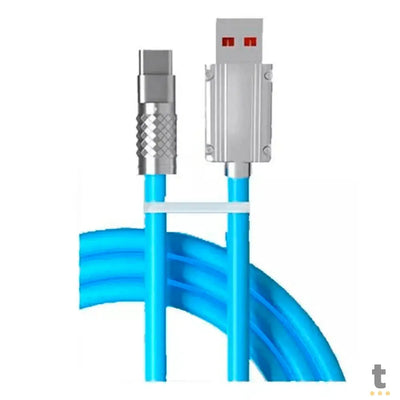 Cabo Usb V8 Para Celular 1mt aGold Azul - CB72-1