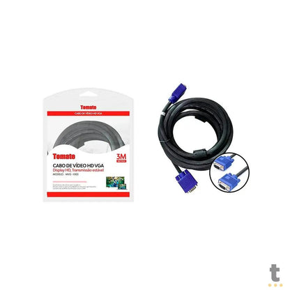 Cabo Vga 3Mts Tomate HD - MVG-1003 Truedata