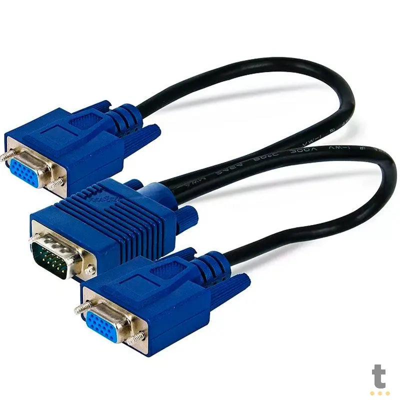 Cabo Y Para Monitor Vga D-Sub Splitter - Conecta 2 Monitores Truedata