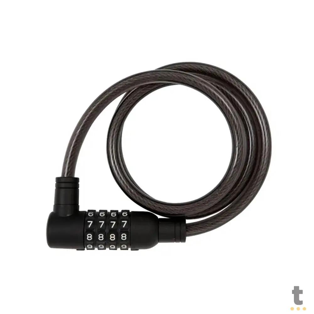 Cabo de Aço Espiral com Cadeado com Segredo para Bicicleta Brasfort - 77840 Truedata