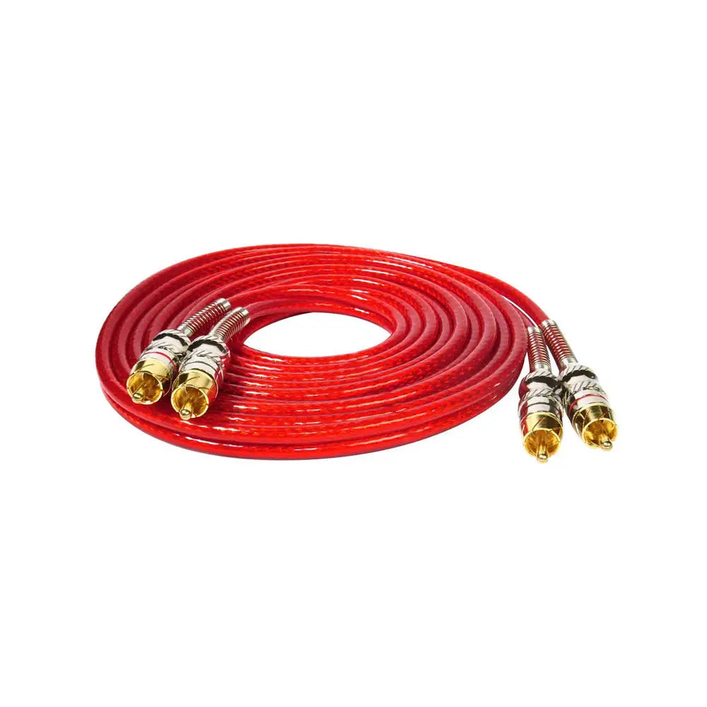 Cabo de Áudio 2 RCA Macho x 2 RCA Macho 3m Tomate - MCB-046A Truedata