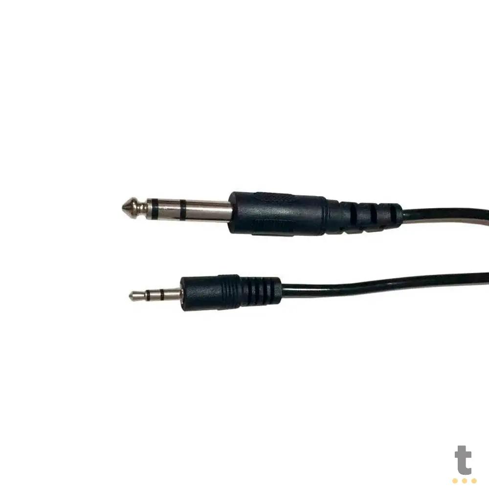 Cabo de Áudio Adaptador P10 Para P2 Truedata