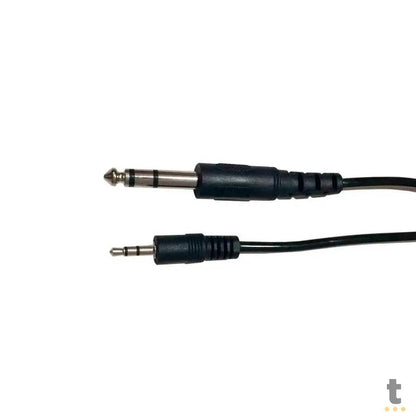 Cabo de Áudio Adaptador P10 Para P2 Truedata