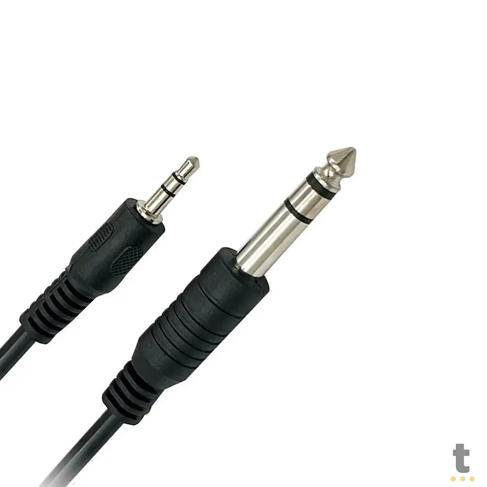 Cabo de Áudio Adaptador P10 Para P2 Truedata