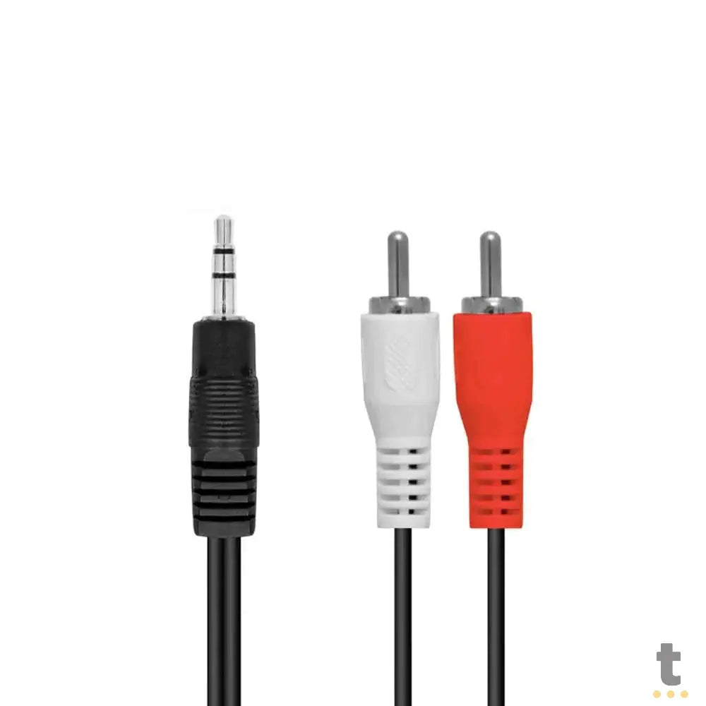 Cabo de Áudio P2 3.5mm Para 2 RCA 1.5M It Blue - LE-1008-1 Truedata