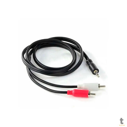 Cabo de Áudio RCA Macho Para P2 3.5mm 1m PcYes - P2R35-1 Truedata
