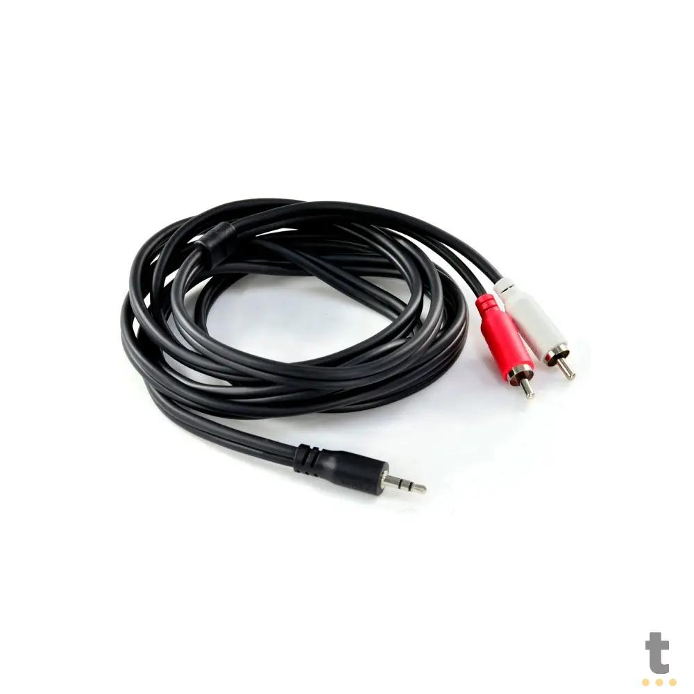 Cabo de Áudio RCA Macho Para P2 3.5mm 2m PcYes - P2R35-2 Truedata