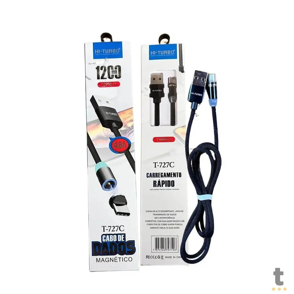 Cabo de Dados Carregador Magnético USB P/ V8 Hi Turbo - T-727A Truedata
