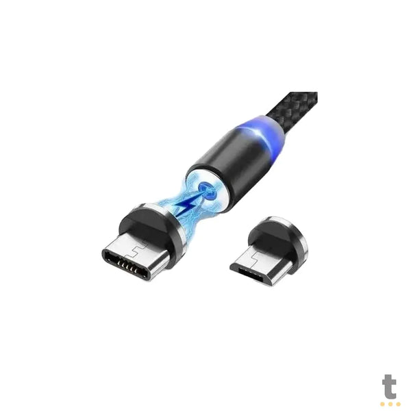 Cabo de Dados Carregador Magnético USB P/ V8 Hi Turbo - T-727A