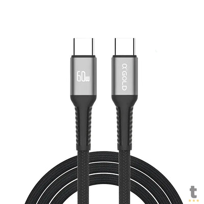 Cabo de Dados Tipo C P/ Tipo C 2,0m aGold Turbo 60W - CB69