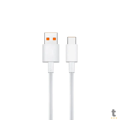 Cabo de Dados Turbo USB P/ USB Tipo C 120w  Xiaomi Branco - XM753BRA Truedata