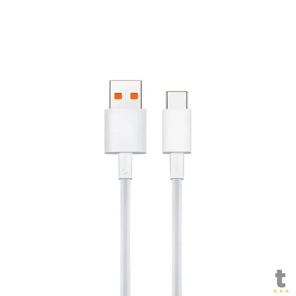 Cabo de Dados Turbo USB P/ USB Tipo C 120w  Xiaomi Branco - XM753BRA