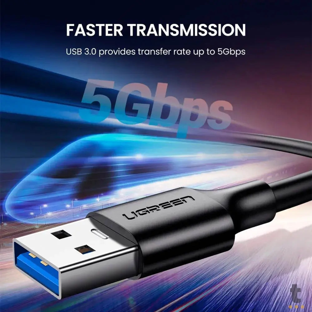 Cabo de Dados USB 3.0 P/ USB Tipo C 2m Ugreen Us184 Truedata
