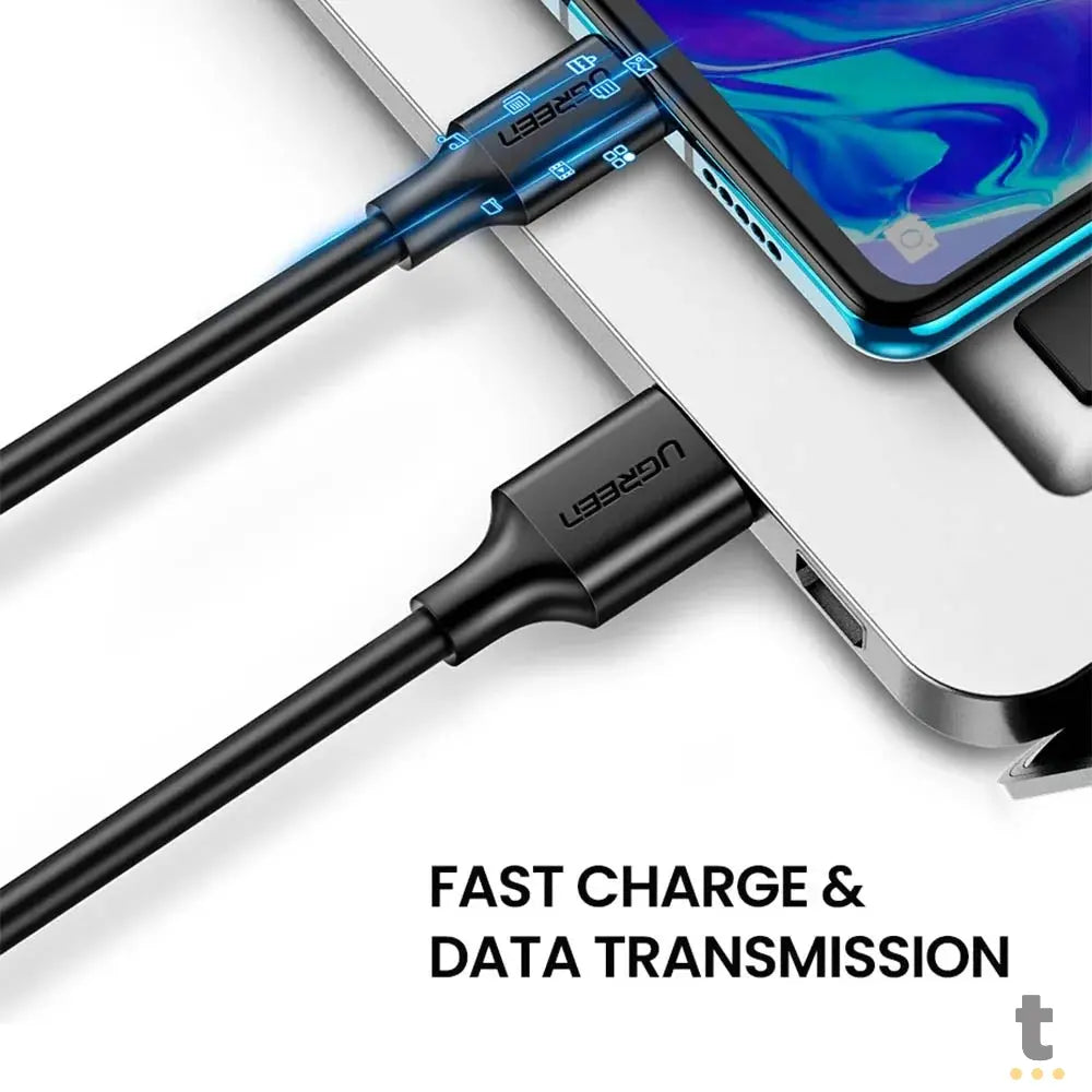 Cabo de Dados USB 3.0 P/ USB Tipo C 2m Ugreen Us184 Truedata