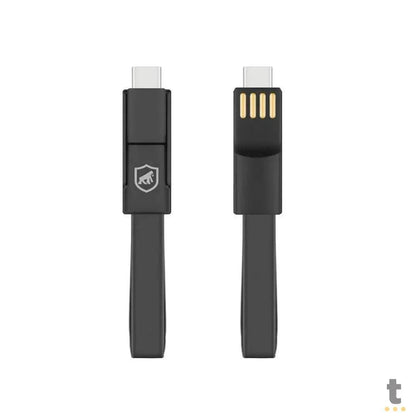 Cabo de Dados USB GShield 3 Em 1 Micro USB / Lightning / Tipo C Curto - J2SKGH5WB Truedata