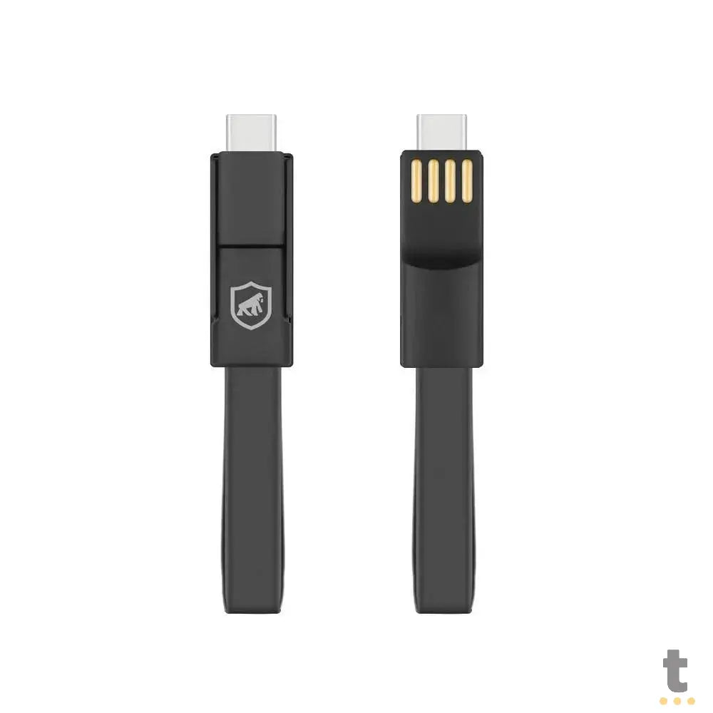 Cabo de Dados USB GShield 3 Em 1 Micro USB / Lightning / Tipo C Curto - J2SKGH5WB Truedata