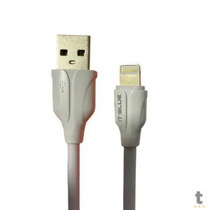 Cabo de Dados USB Lightning (Iphone) IT-Blue 2.4A 2mts High Speed - LE-10404L