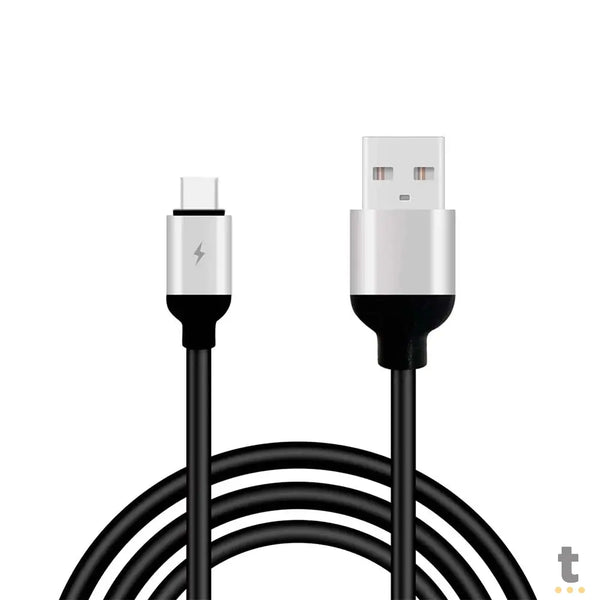 Cabo de Dados USB Macho p/ Tipo C 1.2 Mts (Sem Embalagem - OEM) - RE-CBO-6312