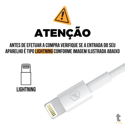Cabo de Dados USB P/ Lightning Iphone 1m GShield Ecoo - GS-5808 Truedata