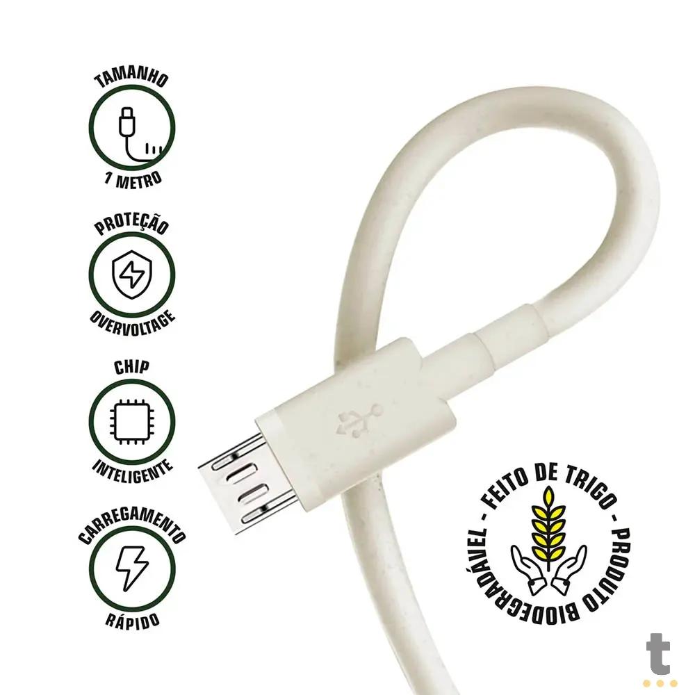 Cabo de Dados USB P/ Micro Usb V8 1m GShield Ecoo - GS-5810 Truedata