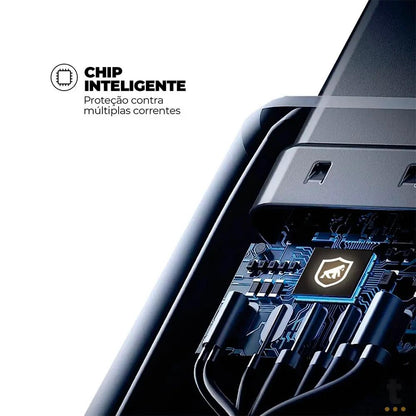 Cabo de Dados USB P/ USB Tipo C 1,0m GShield Raptor Preto - GS-9022 Truedata