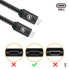 Cabo de Dados USB Tipo C 1,0m GShield Raptor Preto - GS-9020 Truedata