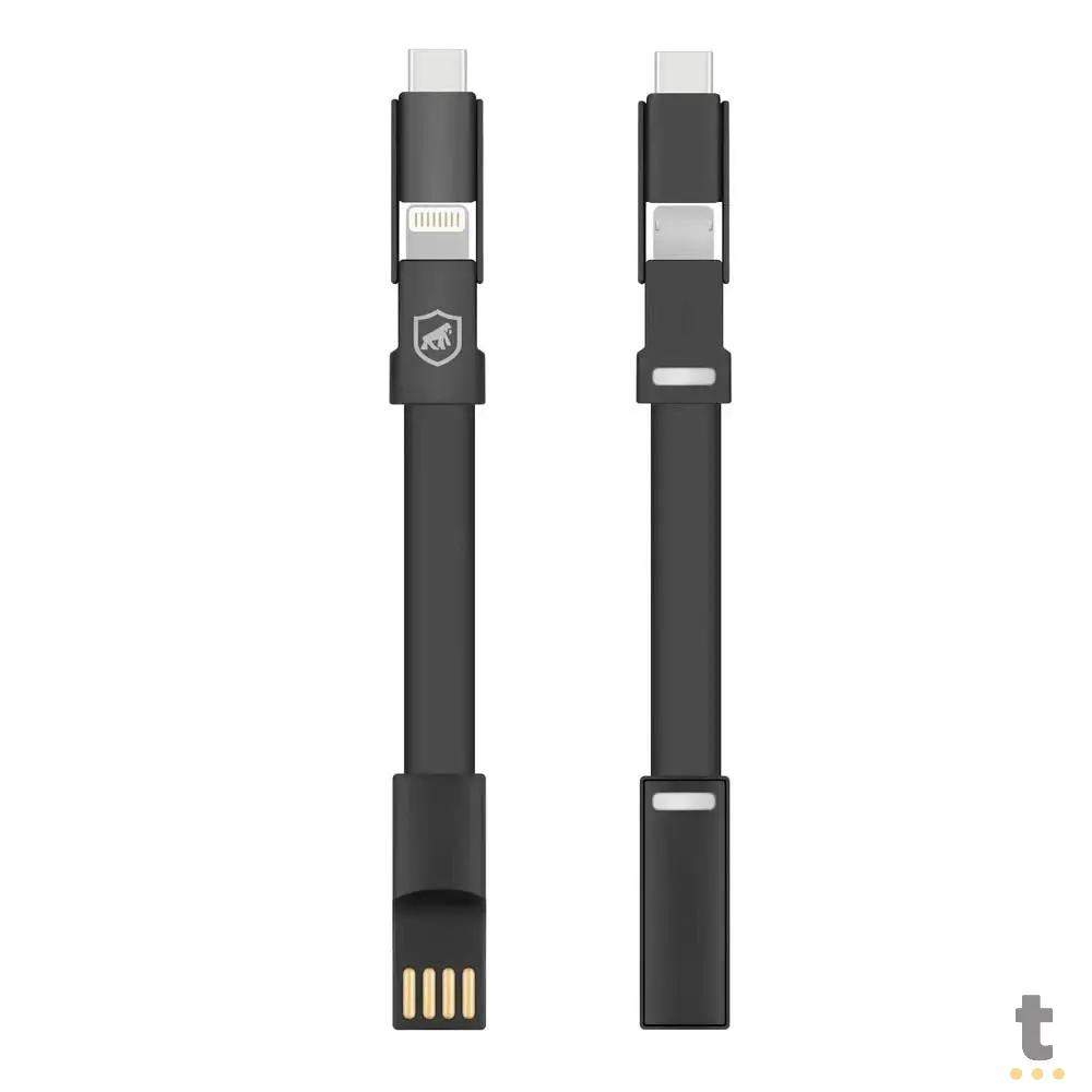 Cabo de Dados USB Tipo C 1m Navvy Preto - GS-9484 Truedata