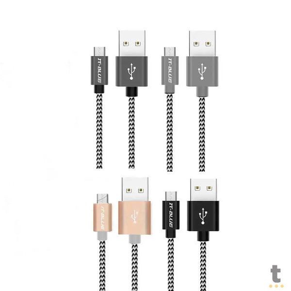 Cabo de Dados USB Tipo C IT-Blue 2.4A 1m - LE-12110C