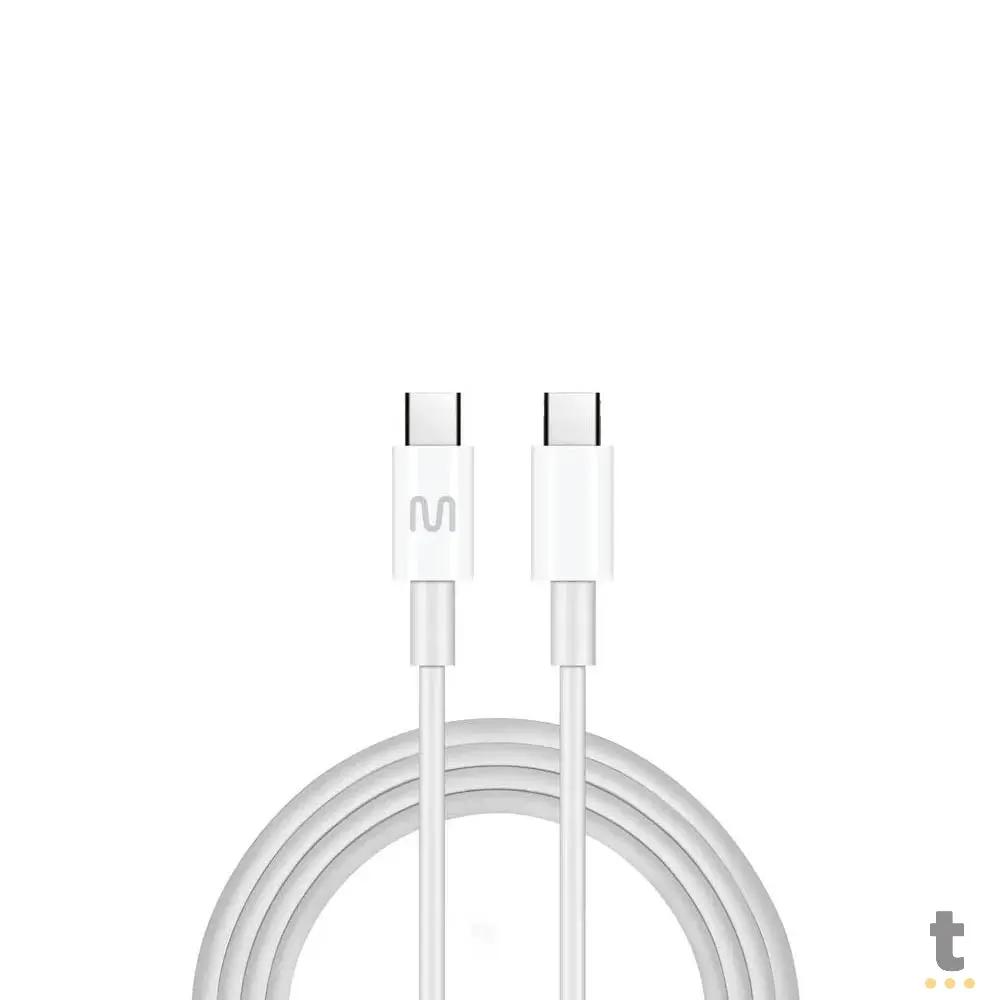 Cabo de Dados USB Tipo C Macho / Macho 1,2m Multi Branco - WI453 Truedata