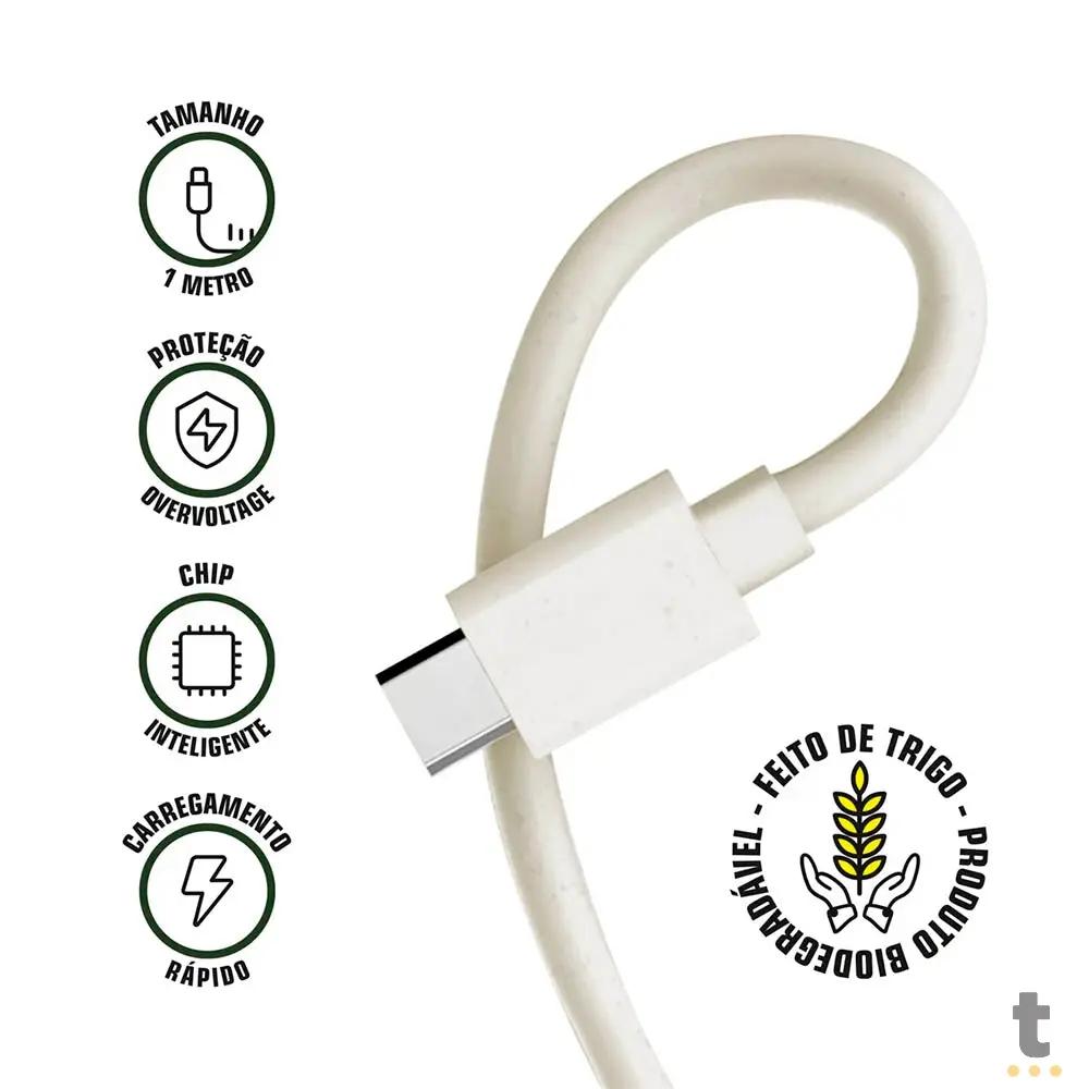 Cabo de Dados USB Tipo C P/ Lightning Iphone 1m GShield Ecoo - GS-5812 Truedata