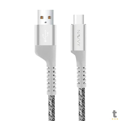 Cabo de Dados USB Tipo C P/ Lightning Iphone 1m Navvy Fish Kevlar - GS-6758 Truedata
