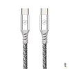 Cabo de Dados USB Tipo C P/ Tipo C Dual Tech PD 100W Branco GShield 1.8m - GS-6754 Truedata