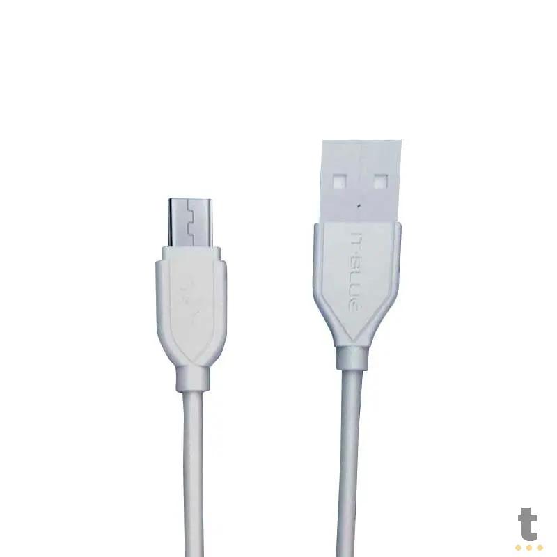 Cabo de Dados V8 Micro USB IT-Blue 2.4A 1m- LE-840V Truedata
