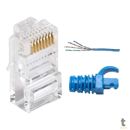Cabo de Rede RJ45 Cat5e Azul 3m Truedata