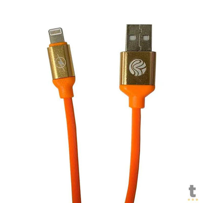 Cabo para Iphone Ipad Lightining Inova 2.4A Cbo-6313 cores diversas Emborrachado-  1.2mt Truedata