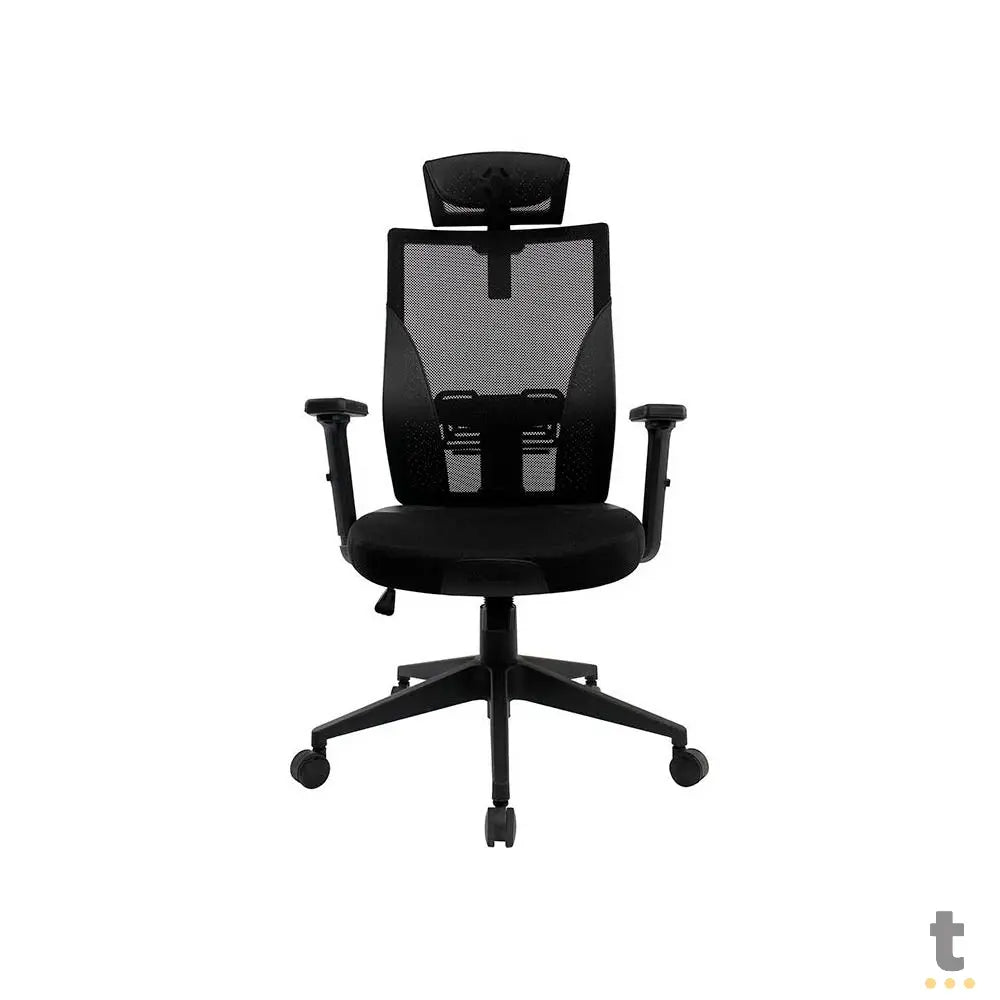 Cadeira Ergonômica Fortrek Ergo Shield C/ Apoio de Lombar Preta - 85033 Truedata