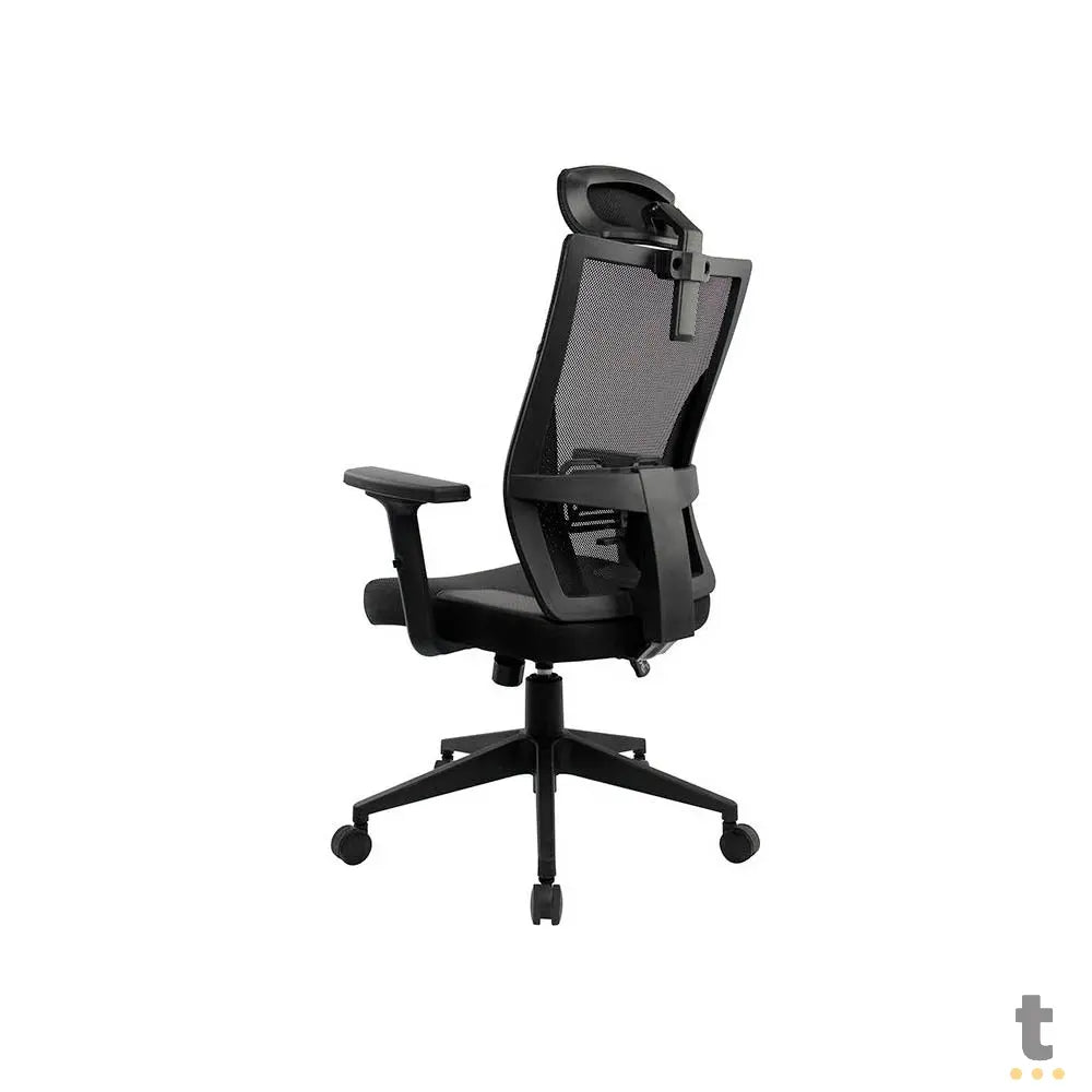 Cadeira Ergonômica Fortrek Ergo Shield C/ Apoio de Lombar Preta - 85033 Truedata