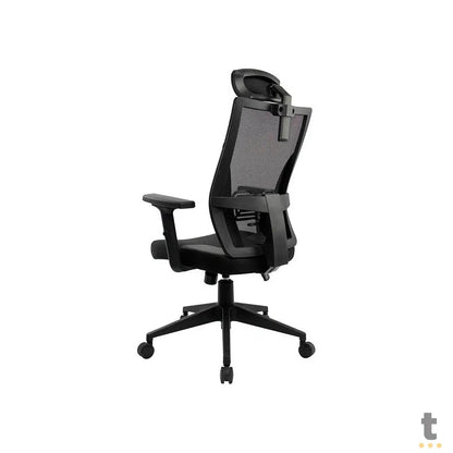 Cadeira Ergonômica Fortrek Ergo Shield C/ Apoio de Lombar Preta - 85033 Truedata