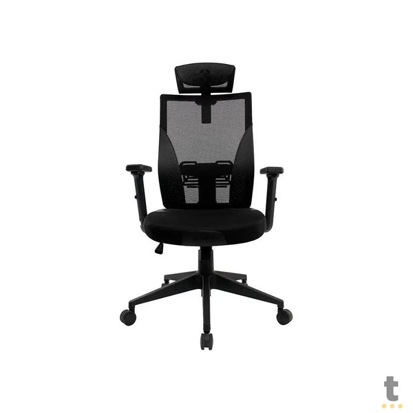 Cadeira Ergonômica Fortrek Ergo Shield C/ Apoio de Lombar Preta - 85033