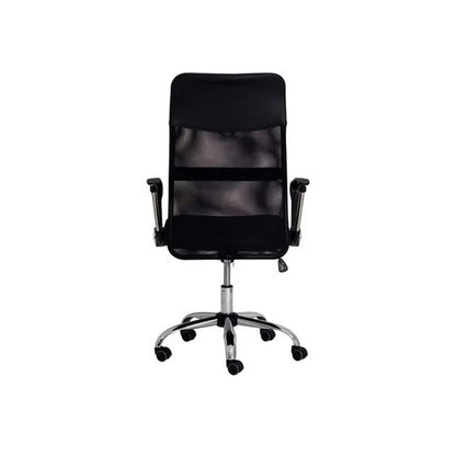 Cadeira Escritório Giratoria C/ Altura Ajustavel Base Cromada XH-6101 Truedata