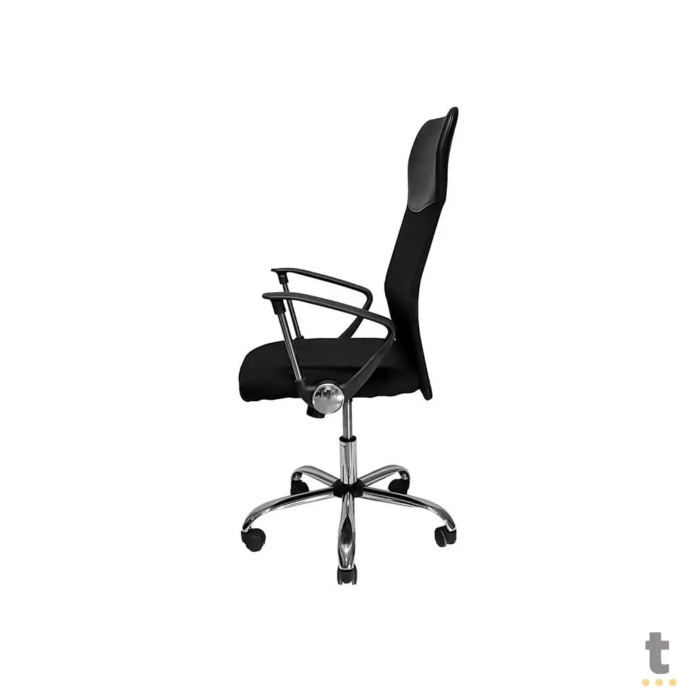 Cadeira Escritório Giratoria C/ Altura Ajustavel Base Cromada XH-6101 Truedata