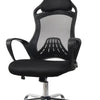 Cadeira Escritório Giratoria C/ Altura Ajustavel Base Cromada Xh-6119 Preta Truedata