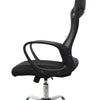 Cadeira Escritório Giratoria C/ Altura Ajustavel Base Cromada Xh-6119 Preta Truedata