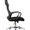 Cadeira Escritório Giratoria C/ Altura Ajustavel Base Cromada Xh-6119 Preta Truedata