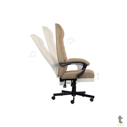 Cadeira Escritório Giratoria C/ Altura Ajustavel Magnus Brown PCYes Marrom - PCEMAGMA Truedata