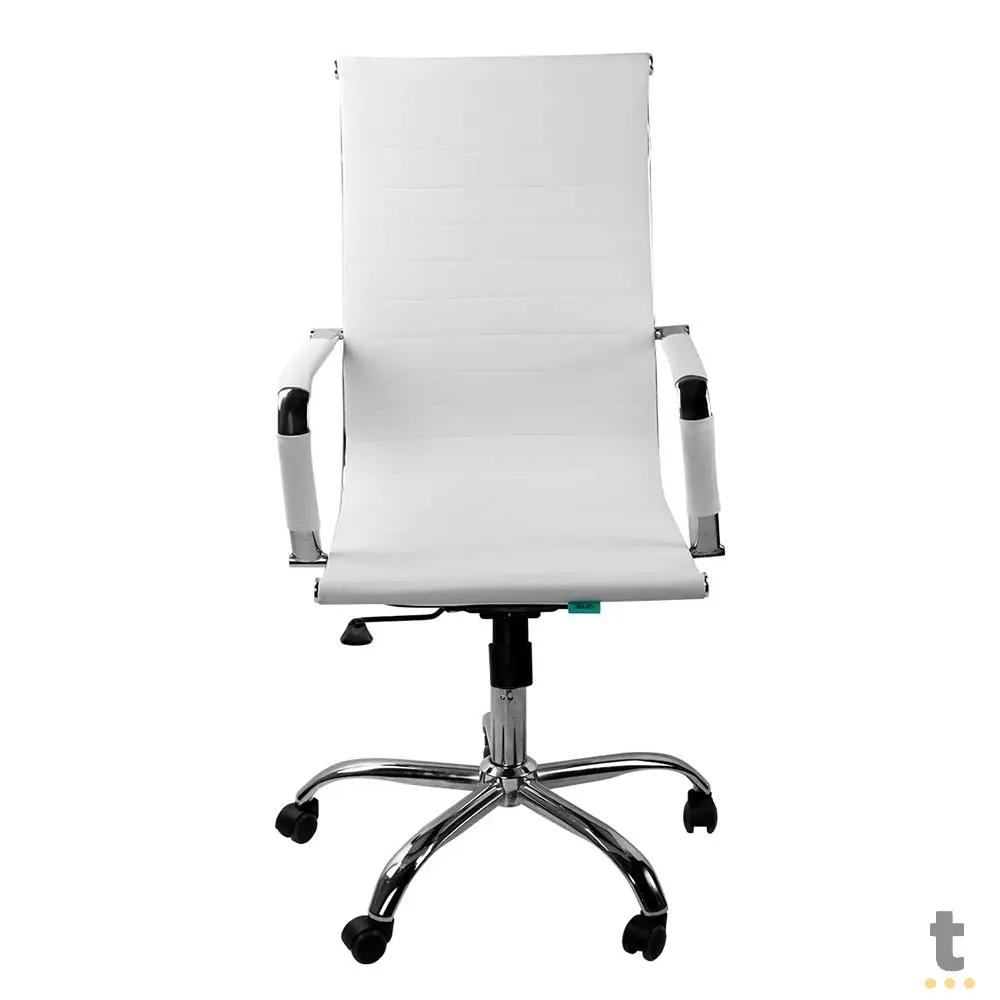 Cadeira Escritório Giratoria C/ Altura Ajustavel Vinik Sirius Branca - COSSB03 Truedata